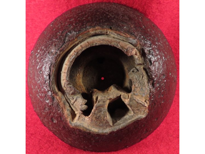 Confederate 12 Pounder Case-Shot Fragment with Bormann Fuze