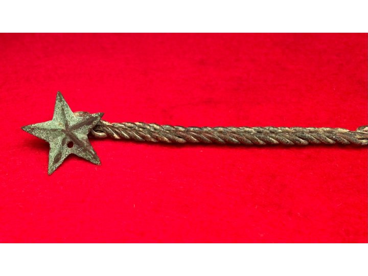  Star Cape Pin / Watch Fob Charm and Chain