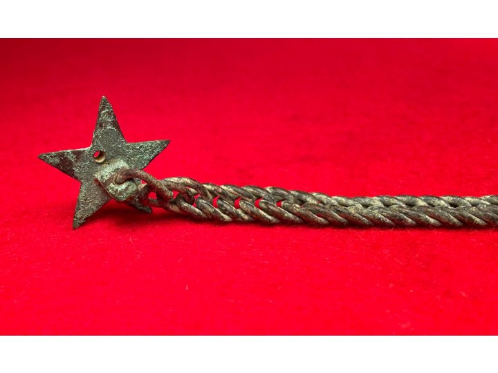  Star Cape Pin / Watch Fob Charm and Chain