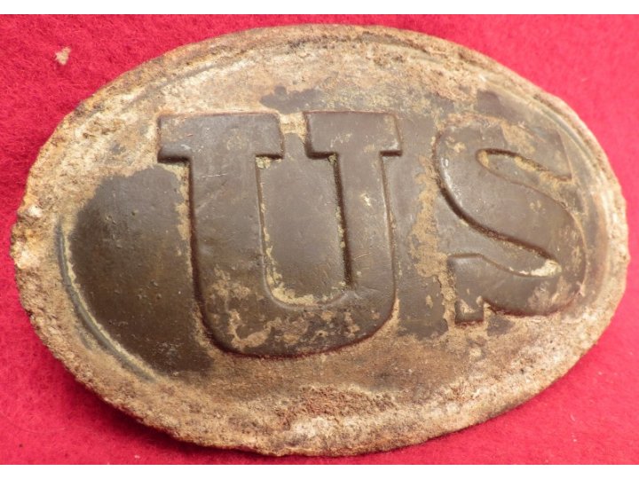 US Belt Buckle - Maker and Inspector Marked