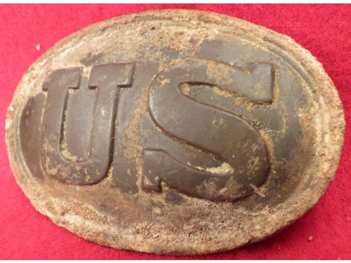 US Belt Buckle - Maker and Inspector Marked