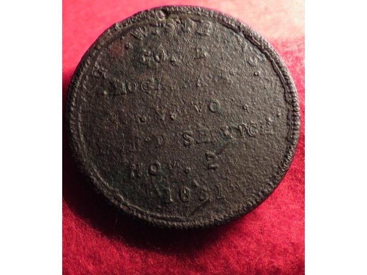 Rare ID Tag - Hale Rocket Battalion Member – NY Artillery