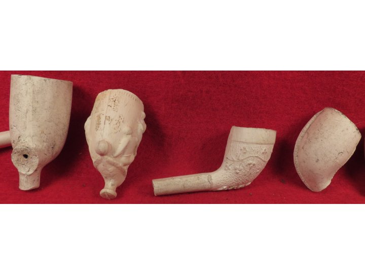 Seven Clay Pipe Bowls 