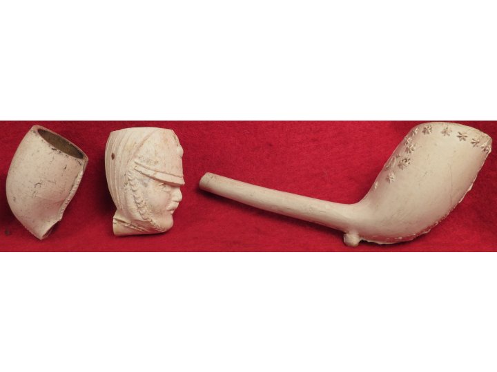 Seven Clay Pipe Bowls 