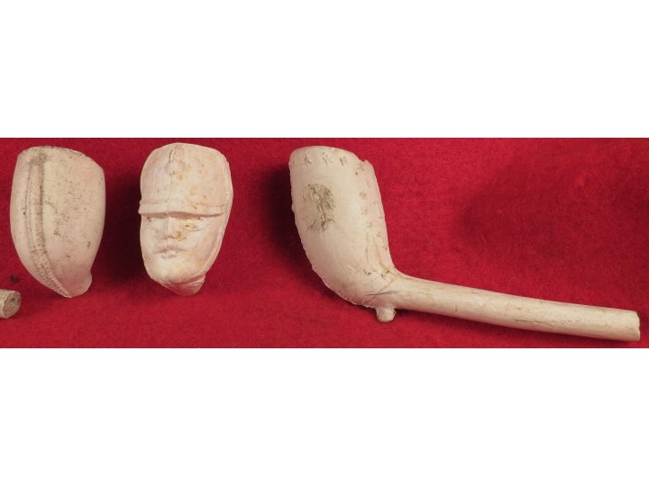 Seven Clay Pipe Bowls 