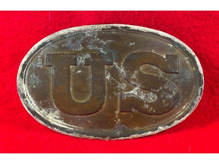 US Cartridge Box Plate from the Sydney C. Kerksis Collection with Original Envelope