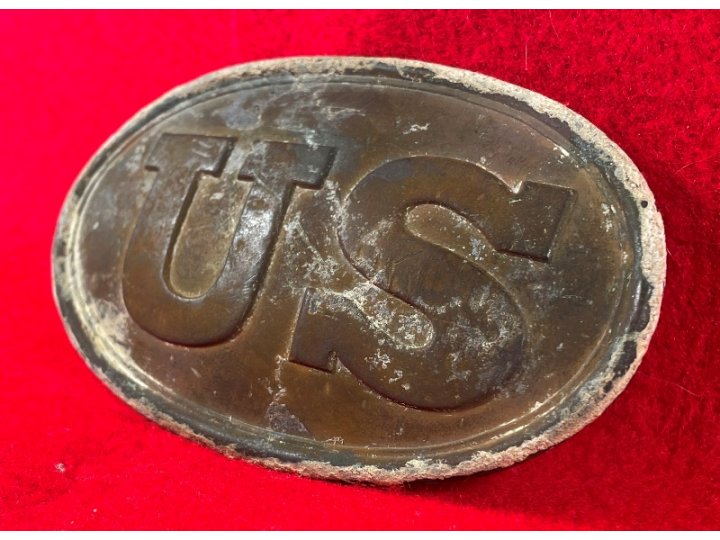 US Cartridge Box Plate from the Sydney C. Kerksis Collection with Original Envelope