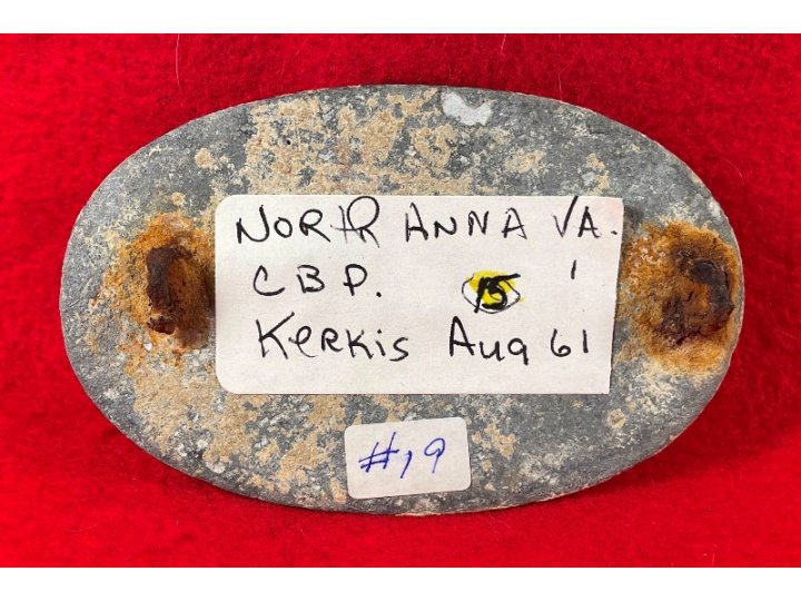 US Cartridge Box Plate from the Sydney C. Kerksis Collection with Original Envelope