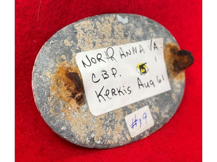US Cartridge Box Plate from the Sydney C. Kerksis Collection with Original Envelope