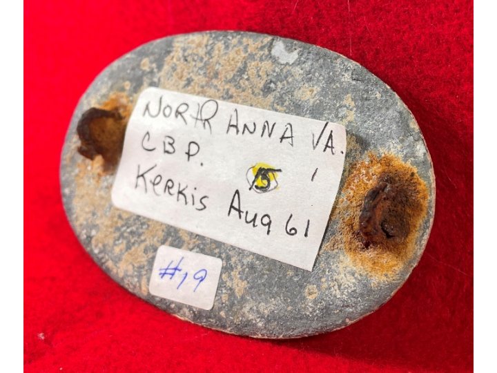 US Cartridge Box Plate from the Sydney C. Kerksis Collection with Original Envelope