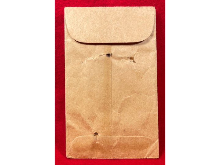 US Cartridge Box Plate from the Sydney C. Kerksis Collection with Original Envelope