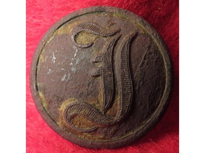 Confederate Infantry Coat Button - "Script I"