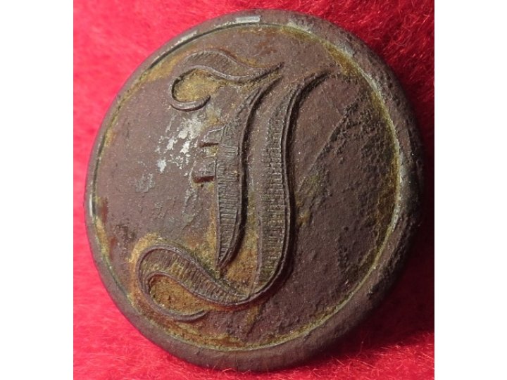 Confederate Infantry Coat Button - "Script I"