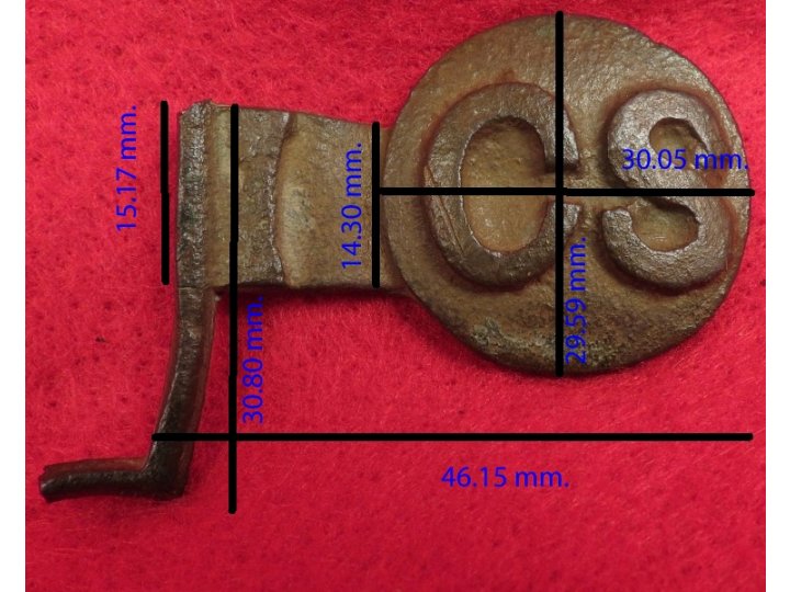 CS Leech & Rigdon Tongue for 2-Piece Belt Plate 