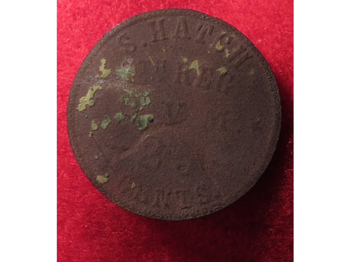 Ohio "S. HATCH / 7th REG / * O.V.M * / 25 CENTS"  Sutler Token