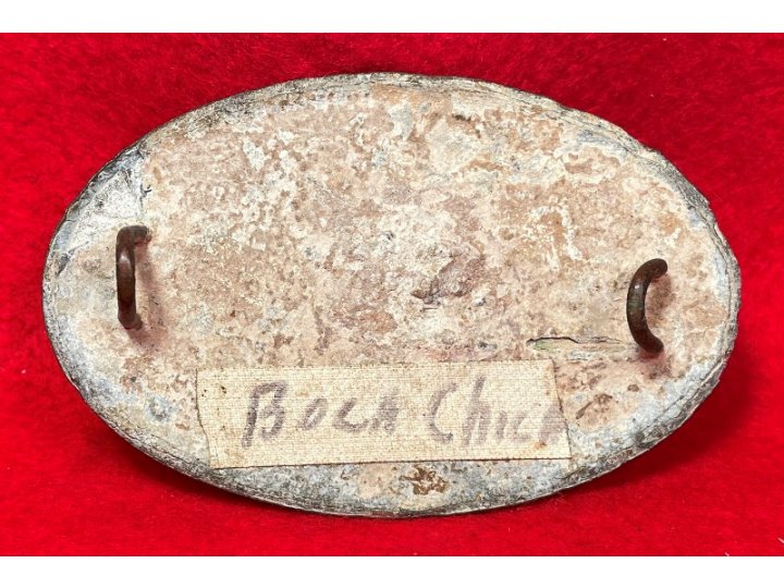 US Cartridge Box Plate - Rare Large Brass Loops - Ohio Troops - High Quality