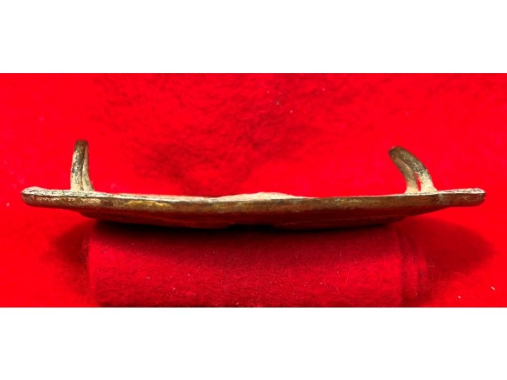 US Cartridge Box Plate - Rare Large Brass Loops - Ohio Troops - High Quality