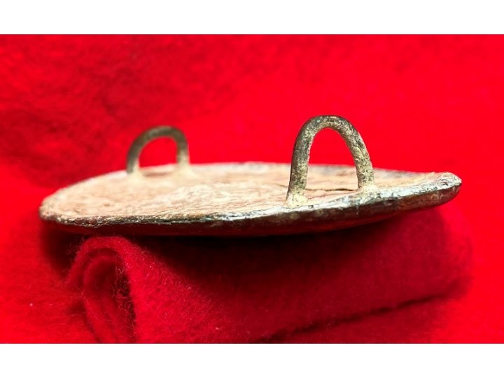 US Cartridge Box Plate - Rare Large Brass Loops - Ohio Troops - High Quality