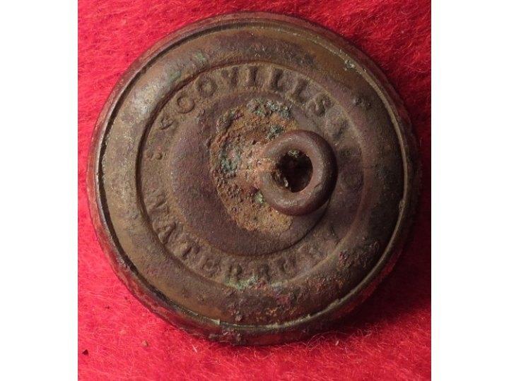 South Carolina State Seal Coat Button - Silvered