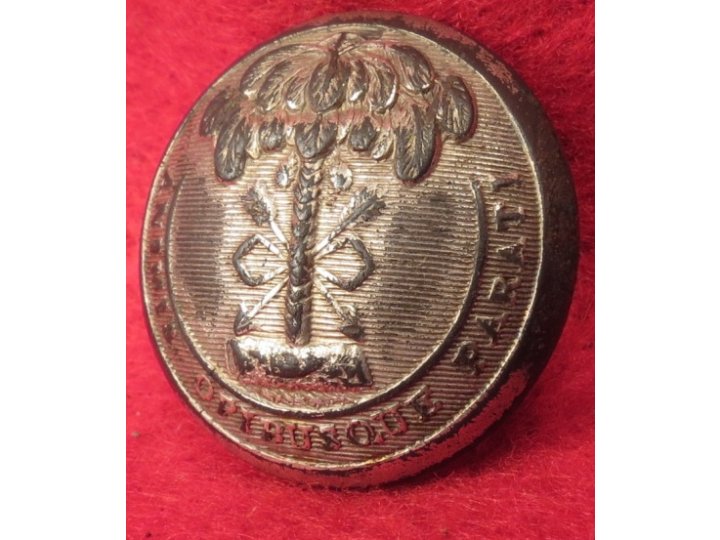 South Carolina State Seal Coat Button - Silvered