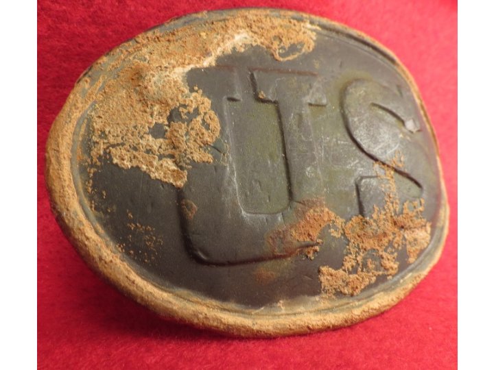 US Belt Buckle - Flat Bottom "U" - 15TH MASS.