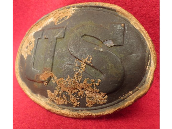 US Belt Buckle - Flat Bottom "U" - 15TH MASS.