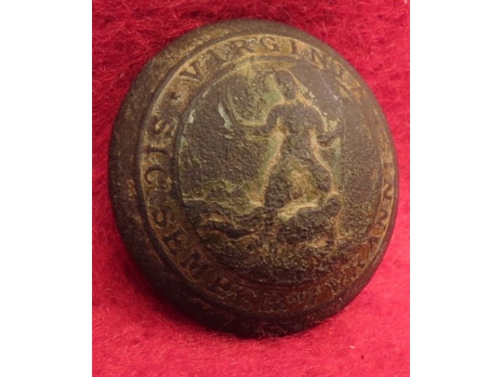 Pre-Civil War Virginia Militia Coat Button - "Soup Bowl"