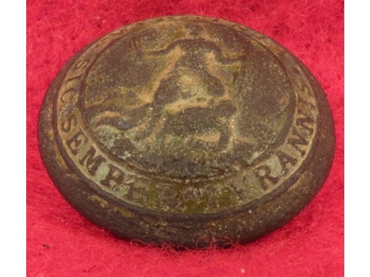 Pre-Civil War Virginia Militia Coat Button - "Soup Bowl"