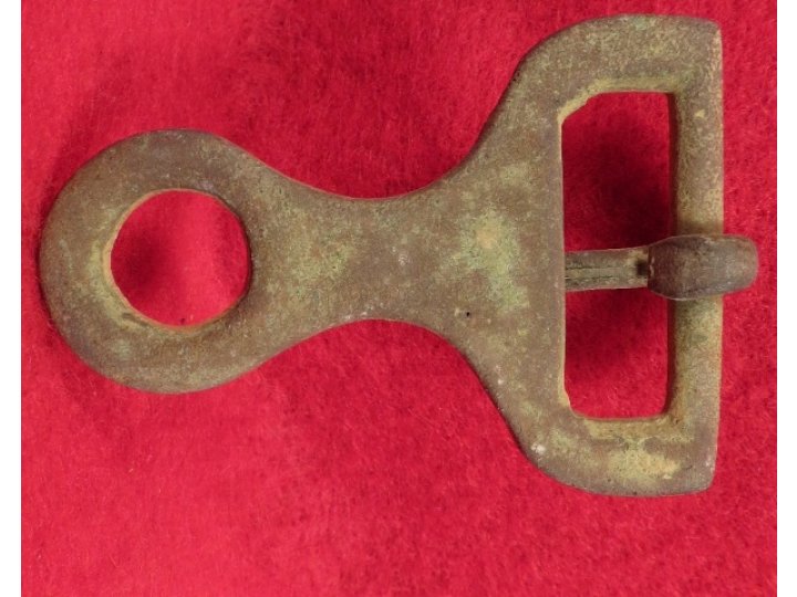 Confederate Isaacs Campbell Knapsack Buckle Portion 