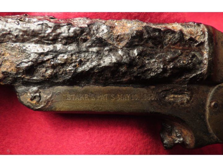 Excavated .32 Caliber Starr Four-Barrel Pepperbox Pistol - Second Model