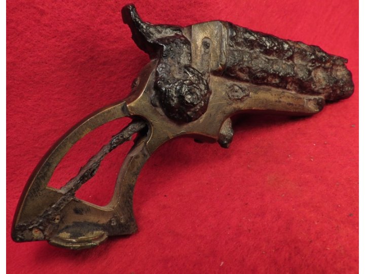 Excavated .32 Caliber Starr Four-Barrel Pepperbox Pistol - Second Model