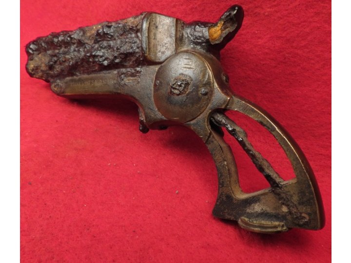 Excavated .32 Caliber Starr Four-Barrel Pepperbox Pistol - Second Model