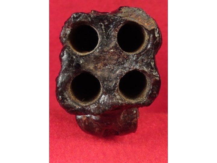 Excavated .32 Caliber Starr Four-Barrel Pepperbox Pistol - Second Model