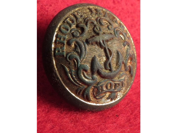 Rhode Island State Seal Coat Button