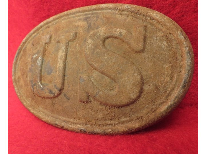 US Cartridge Box Plate with Leather Thong