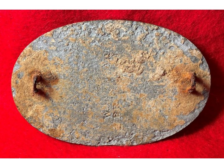 US Cartridge Box Plate - Contractor Marked "W. H. SMITH / BROOKLYN"