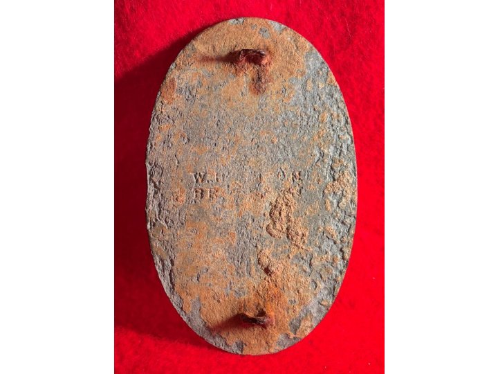 US Cartridge Box Plate - Contractor Marked "W. H. SMITH / BROOKLYN"