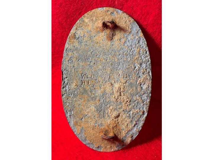 US Cartridge Box Plate - Contractor Marked "W. H. SMITH / BROOKLYN"