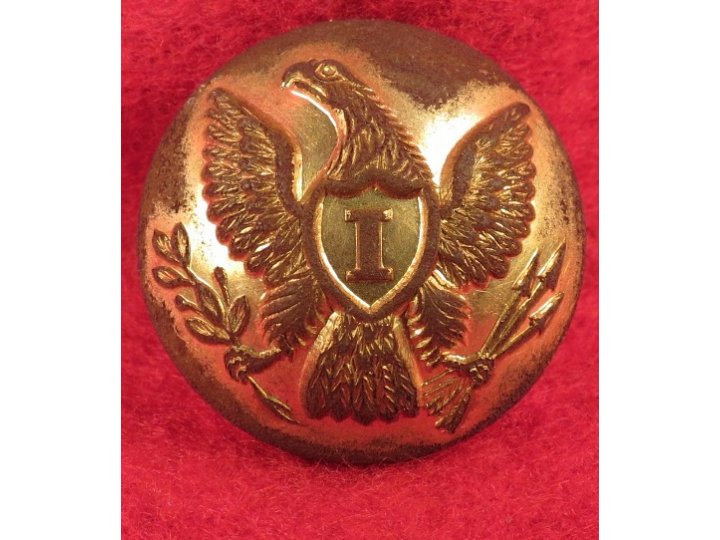 Federal Infantry Overcoat Button