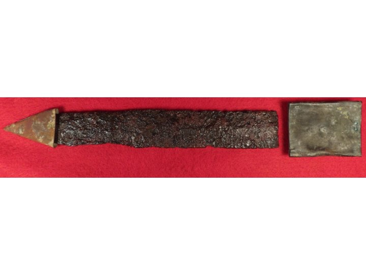 Confederate Side Knife with Scabbard Frog & Tip