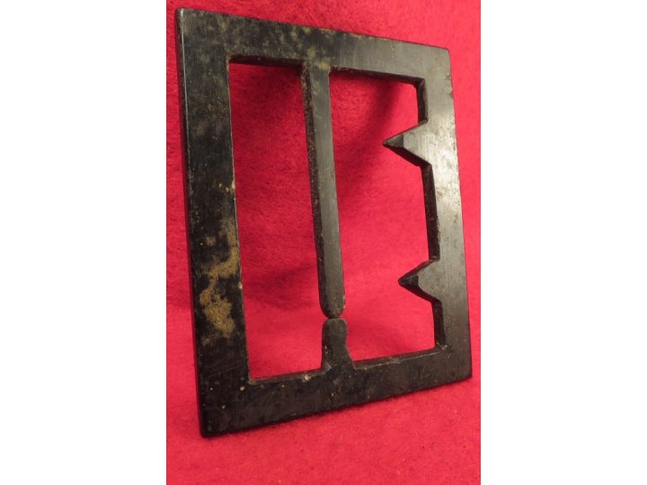 Confederate "Georgia" Frame Buckle - Thick, Heavy Type - Sydney G. Kerksis Collection