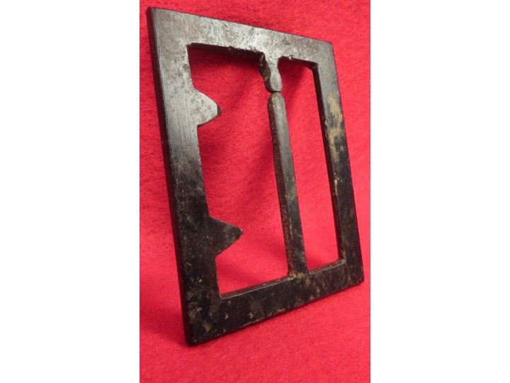 Confederate "Georgia" Frame Buckle - Thick, Heavy Type - Sydney G. Kerksis Collection