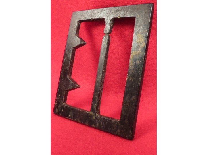 Confederate "Georgia" Frame Buckle - Thick, Heavy Type - Sydney G. Kerksis Collection
