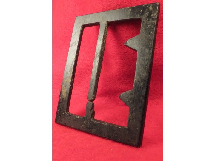 Confederate "Georgia" Frame Buckle - Thick, Heavy Type - Sydney G. Kerksis Collection