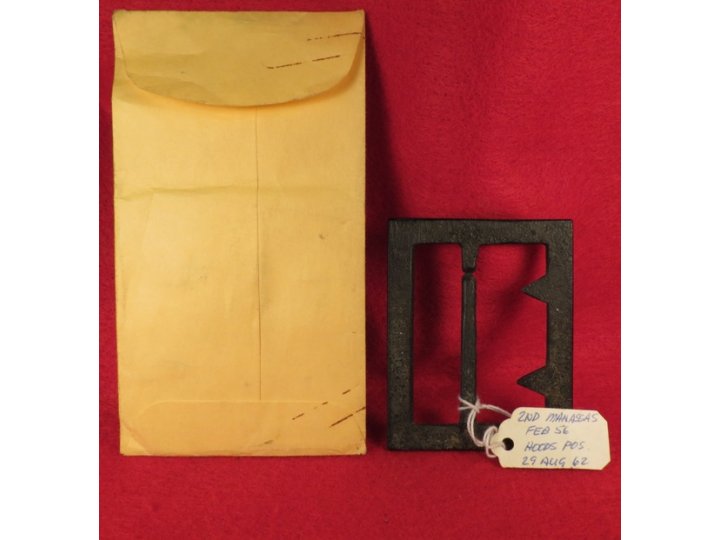 Confederate "Georgia" Frame Buckle - Thick, Heavy Type - Sydney G. Kerksis Collection