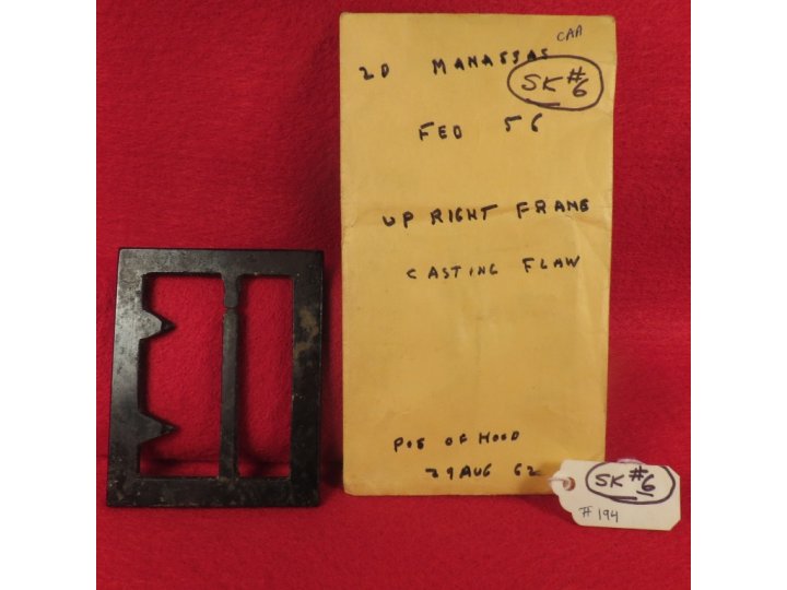 Confederate "Georgia" Frame Buckle - Thick, Heavy Type - Sydney G. Kerksis Collection