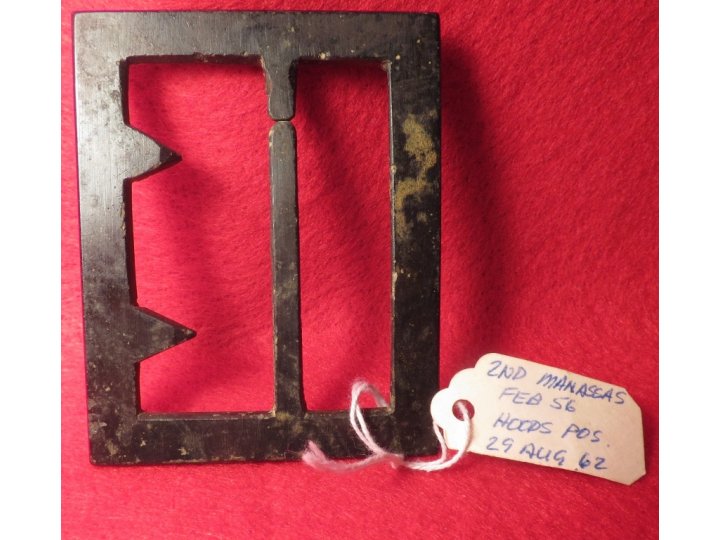 Confederate "Georgia" Frame Buckle - Thick, Heavy Type - Sydney G. Kerksis Collection