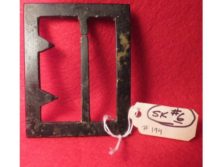 Confederate "Georgia" Frame Buckle - Thick, Heavy Type - Sydney G. Kerksis Collection