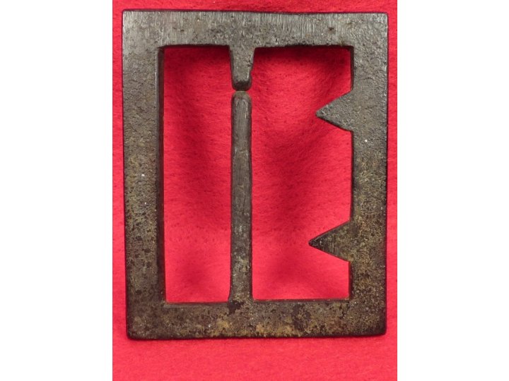 Confederate "Georgia" Frame Buckle - Thick, Heavy Type - Sydney G. Kerksis Collection