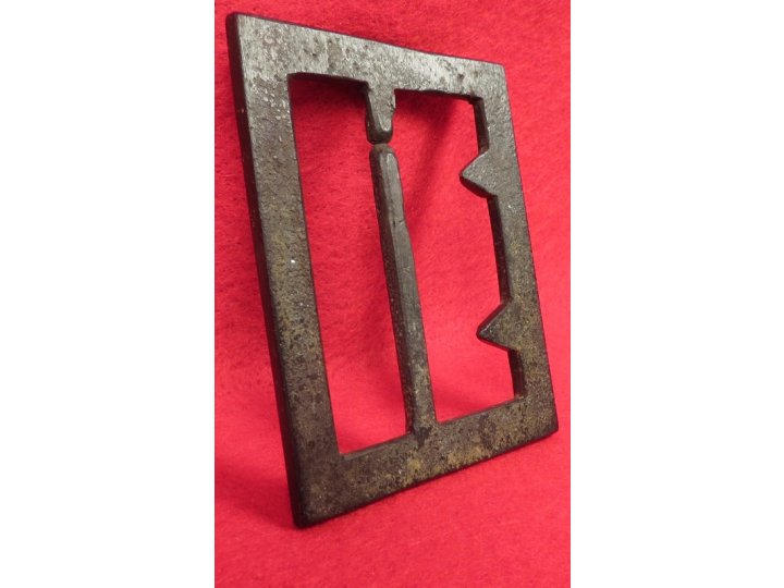 Confederate "Georgia" Frame Buckle - Thick, Heavy Type - Sydney G. Kerksis Collection
